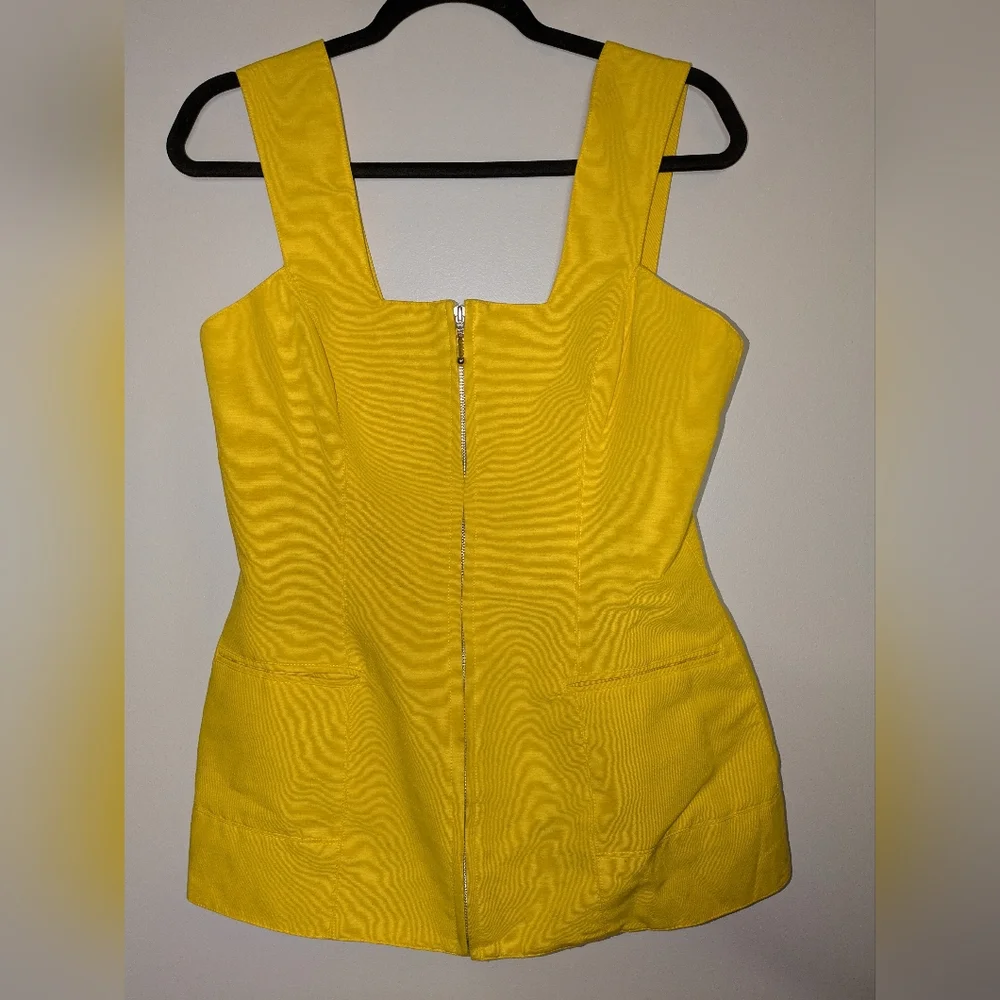 Annie Reva for Bugatchi Sturdy Zip Up Vest Top Women's Size 10 - Picture 2 of 7